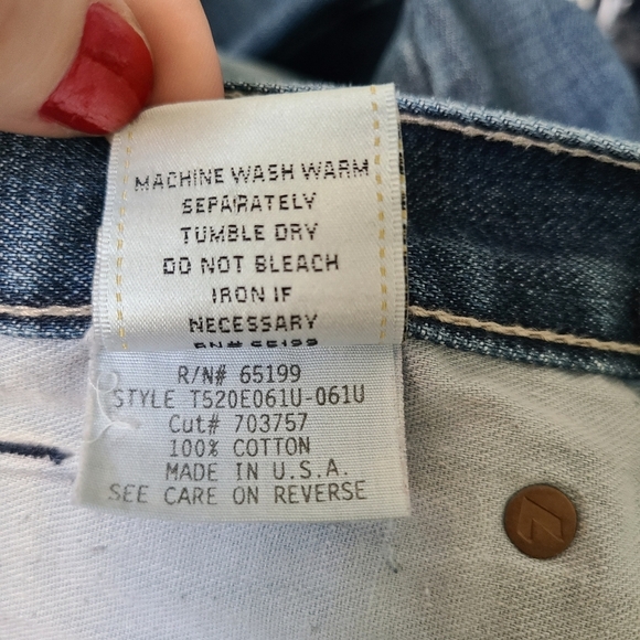 7 For All Mankind Women's Blue Denim Jeans - Size 34 (18) - Picture 6 of 7